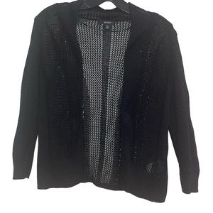ALFANI - Mesh Knit Open Cardigan